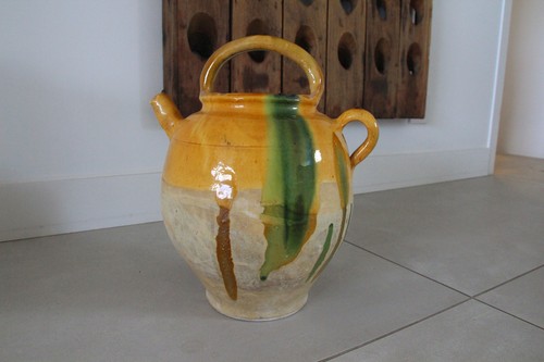 Cruche ancienne terre cuite - cruche,