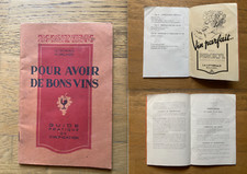 RARE LIVRET OENOLOGIE ALCOOL