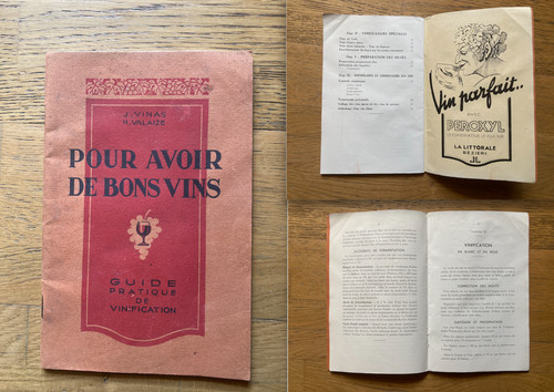 Rare livret oenologie alcool - rare,