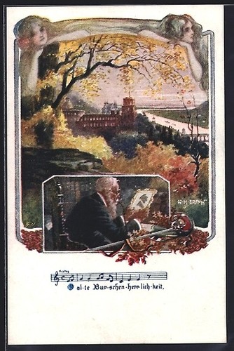 Carte postale artiste w - carte,