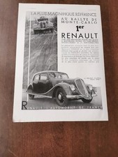 Publicité Ad 1935 Renault