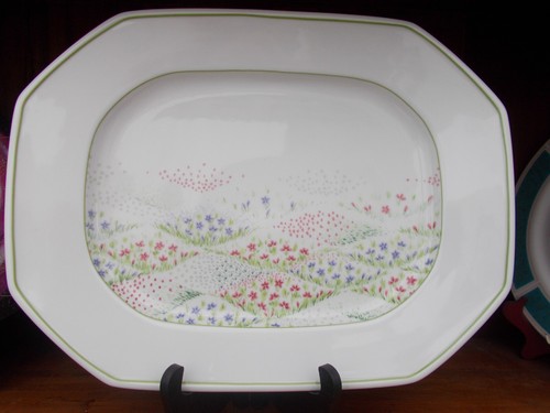 Grand plat porcelaine 38x23 - grand,