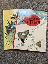 2 Piece Hergé Tintin Les Adventures De Tintin Children’s Reading Book French