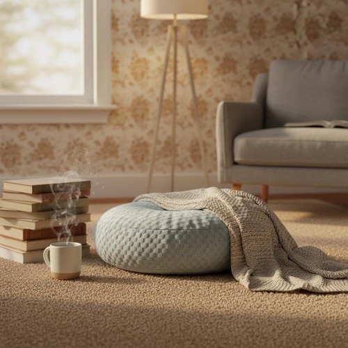 Coussin méditation rond - coussin,