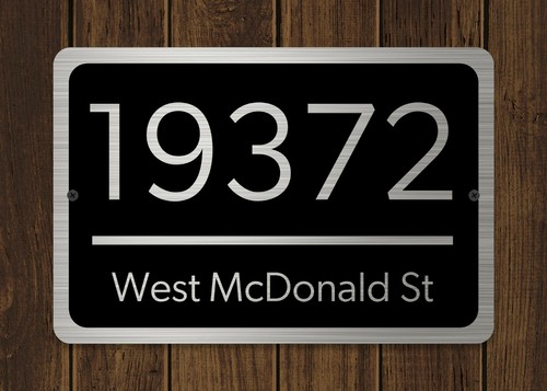 Customized home address plaque - home,