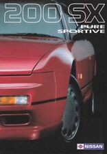 Catalogue Brochure Nissan 200 SX (Silvia) 01/1989, France