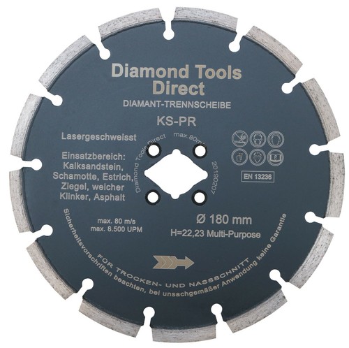 Diamant tronçonnage vitre 180 - vitre,