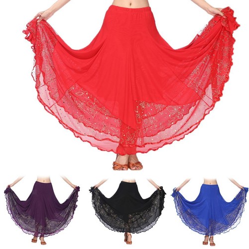 Longue jupe danse - longue, de