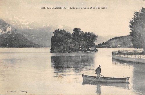 Cpa lac annecy - cpa, l'ile