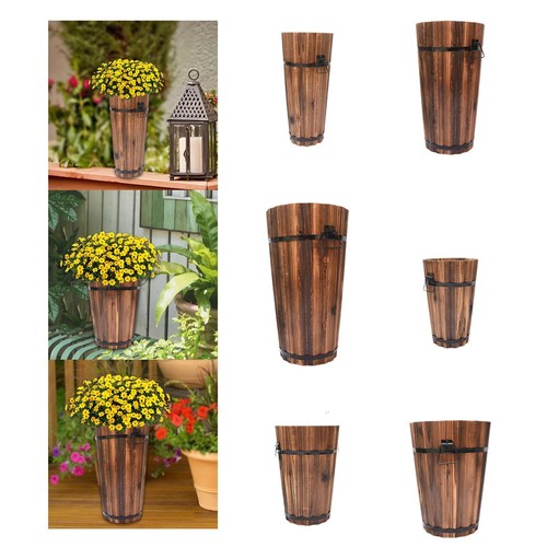 Jardinière rustique bois - jardinière, en