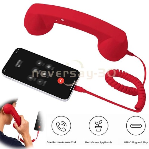 Retro phone handset type c - retro, type-c