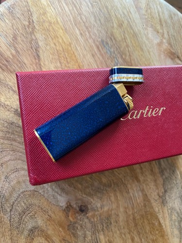 Briquet gaz cartier bleu et - à,