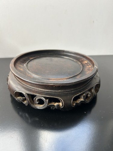 Socle bois chine japon potiche - bois,