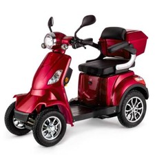 Scooter Électrique 4 Roues Senior/Pour Handicapés 1000W VELECO FASTER ROUGE