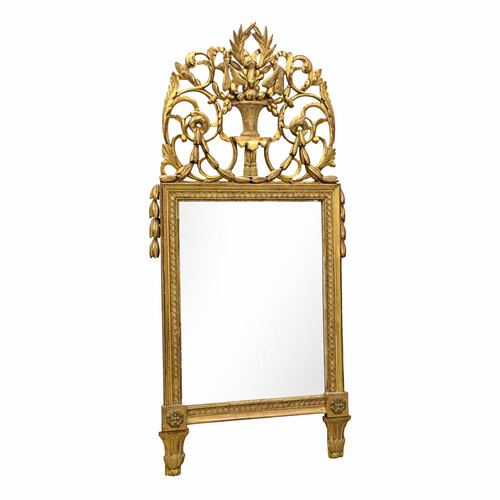Miroir bois doré - miroir,