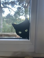 Art Mural Chat Curieux - Décoration Murale - Idée Cadeau