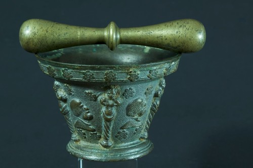 Ancien mortier bronze - ancien,