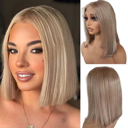 Belaved ash blonde bob wigs - blonde,