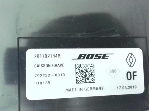 Caisson basses renault - de,