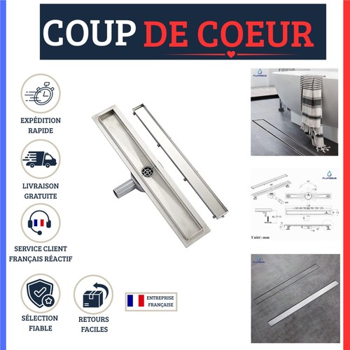 Caniveau douche acier - douche,