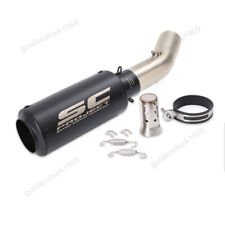 ZX6R 2023-2025 Black Muffler Tips for Kawasaki Ninja ZX636 Exhaust Mid Link Pipe