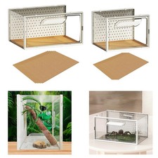 Terrarium pour reptiles, cage d'habitat pour lézards, serpents et