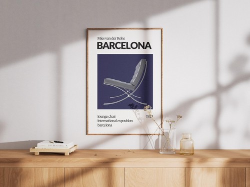 Modern bauhaus barcelona chair - modern,