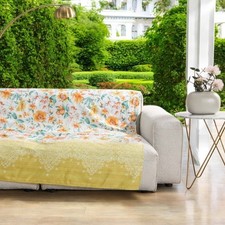 Jeté Bassetti Granfoulard Casablanca Y1 en jaune doré - 350 x 270 cm