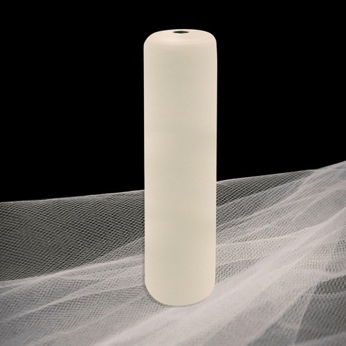 Iontach ivory tulle fabric - tulle,