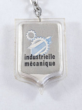 KEYCHAIN - INDUSTRIAL MECHANICAL - Metal Washer Inclusion - Vintage 1960s -