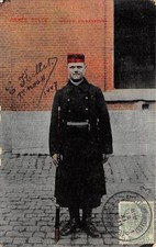 CPA BELGIUM BELGIUM ARMY INFANTRY AT REST (CLOSE-UP