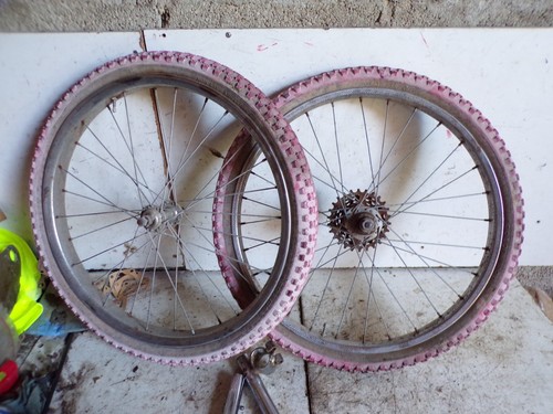 Paire jantes roues bmx - de,