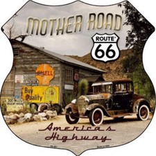 PLAQUE DECORATIVE- ROUTE 66