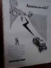 NORTHEASTER Automobile Sound Warning Paper Advertising ILLUSTRATION 1929