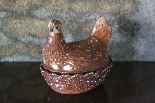 Bonbonnière poule nid - au, en