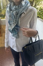 Carré foulard cachemire soie