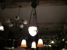 1930s Art Deco Chandelier Signed Noverdy France, for Jean Noverdy