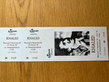 billet ticket place de concert KHALED