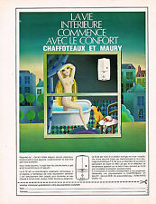 ADVERTISEMENT ADVERTISING 064 1973 CHAFFOTEAUX & MAURY gas bath heater