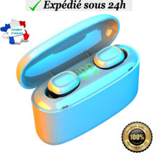 Écouteur Bluetooth Sans Fil Stéréo Sport Oreillette Pour Telephone Etanche Neuf