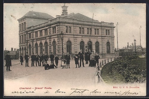 Cpa charleroi grand poste - cpa, charleroi,
