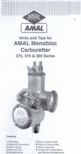 Amal 375 376 389 Monobloc Carburateur Parties Liste Et Tuning 6 Pages De Copies