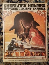 Affiche 1976 SHERLOCK HOLMES ATTAQUE L'ORIENT EXPRESS 40x60 Vanessa REDGRAVE