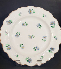 Hand Painted John & William Ridgway English Plate Blue Sprig Florals c. 1828-30