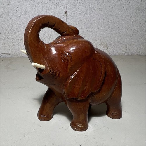 Statuette éléphant bois - éléphant,