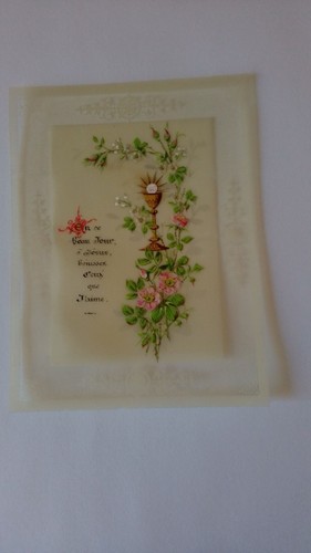 Carte religieuse celuloide - carte,