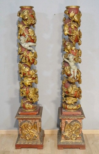 Paire colonnes aux - paire, de