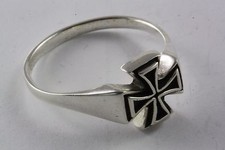 Style Biker Anneau en Croix Bundeskreuz Ordre des Templiers Manteau 925