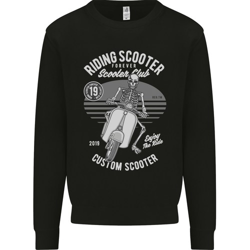 Scooter club moto crâne - moto,