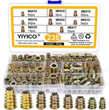 Insert Fileté Bois Inserts Filetés Écrous à Visser Douille M4 M5 M6 M8 M10 Ma...